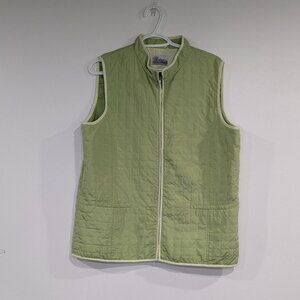 Tradition Country Collection Quilted Vest Lime Green Size 16